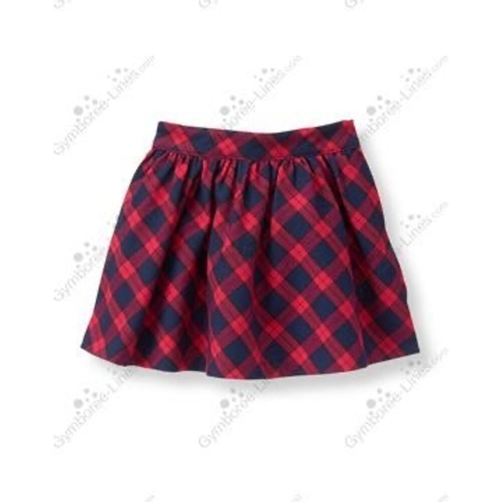Janie and Jack Red Plaid Skirt for Baby Girls 12-18M